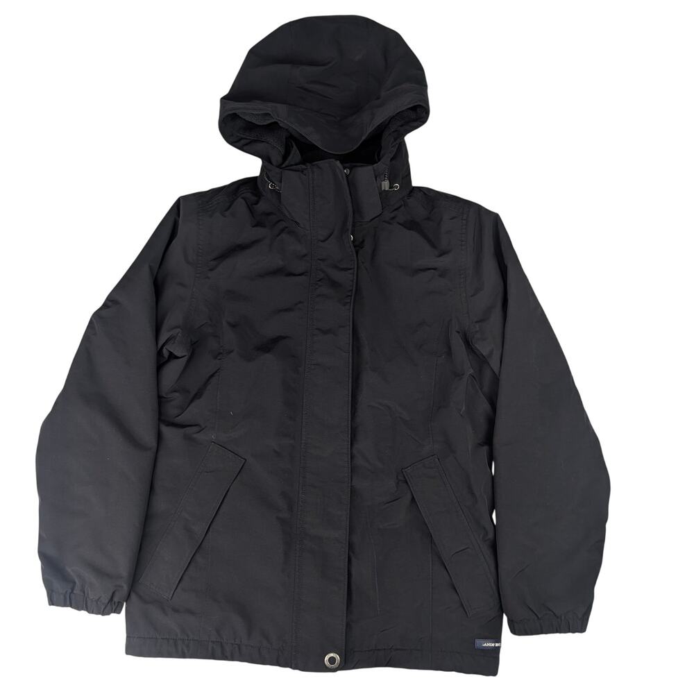 Lands' End Women's Medium Black Winter Coat